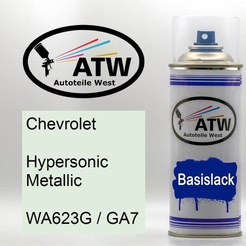 Chevrolet, Hypersonic Metallic, WA623G / GA7: 400ml Sprühdose, von ATW Autoteile West.